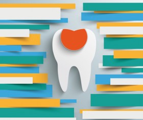 Colored paper infographics background vector set 02