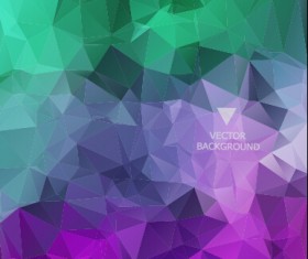 Colored polygonal elements vector background 01