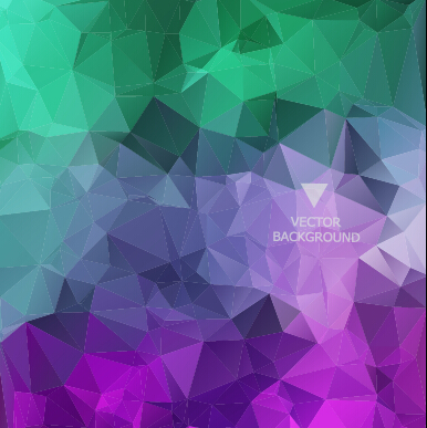 Colored polygonal elements vector background 01