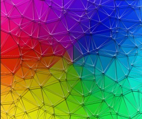 Colored polygonal elements vector background 04