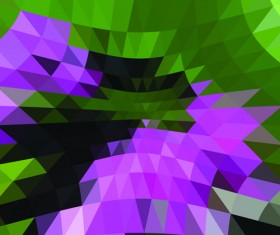 Colored triangle abstract background vector 01