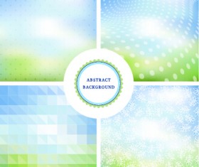 Colorful blurs elements background vector 05