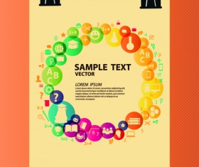 Creative education idea infographics vector 01