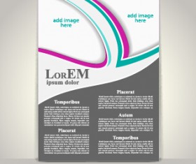 Creative flyer and cover brochure design vector 01