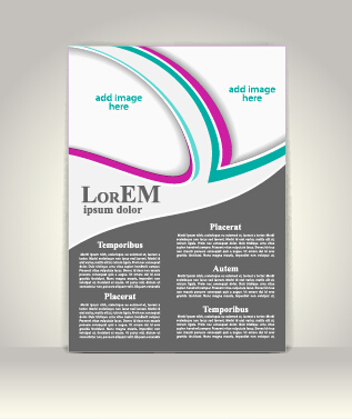 Creative flyer and cover brochure design vector 01