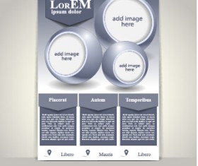 Creative flyer and cover brochure design vector 02