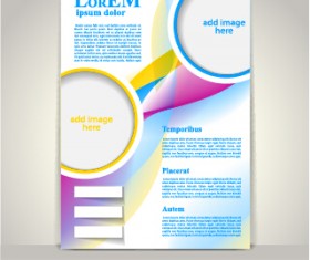 Creative flyer and cover brochure design vector 03