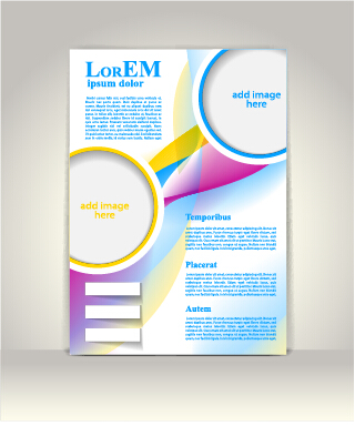 Creative flyer and cover brochure design vector 03