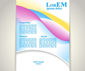 Creative flyer and cover brochure design vector 04