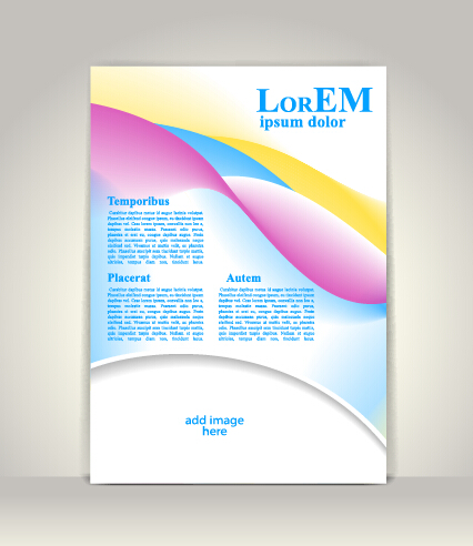Creative flyer and cover brochure design vector 04