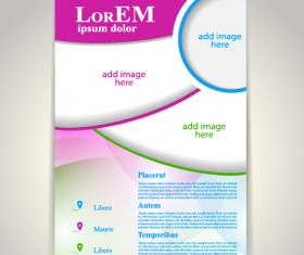 Creative flyer and cover brochure design vector 05