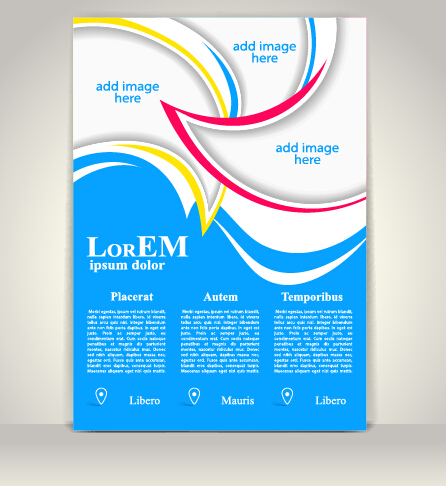 Creative flyer and cover brochure design vector 06