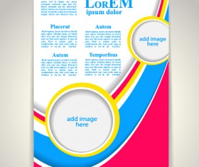 Creative flyer and cover brochure design vector 07