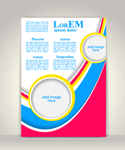 Creative flyer and cover brochure design vector 07