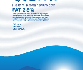 Creative milk advertising poster vectors 02