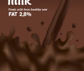 Creative milk advertising poster vectors 03