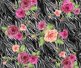 Creative rose pattern design graphics vector 01
