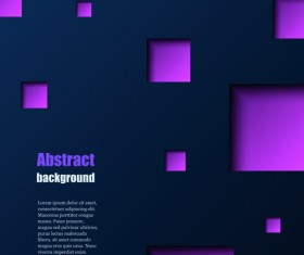 Dark blue background with square vector