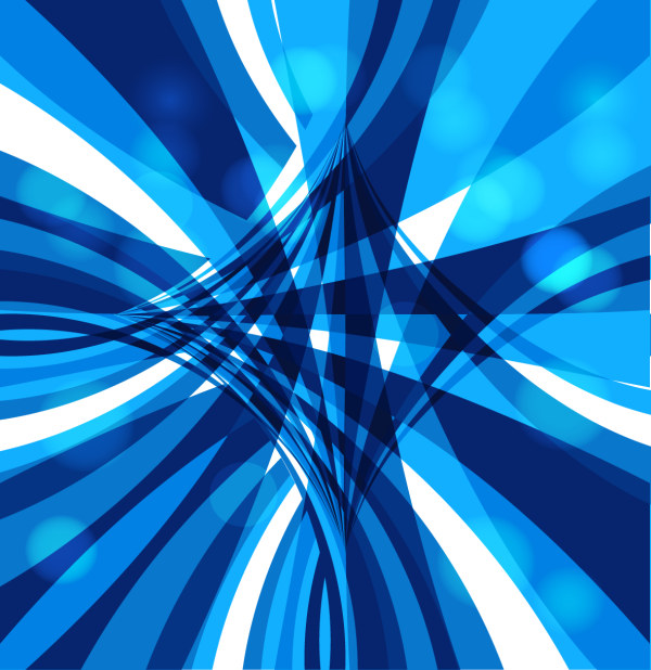 Dynamic lines blue abstract vector background 01