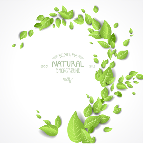 Eco style beautiful natural background vector 01