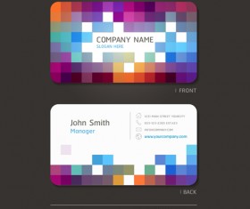 Excellent modern business card vector material 01