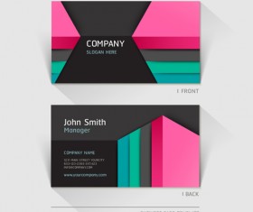 Excellent modern business card vector material 02