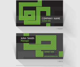 Excellent modern business card vector material 03