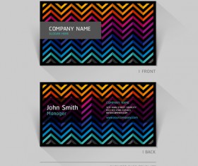 Excellent modern business card vector material 06