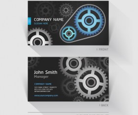 Excellent modern business card vector material 08