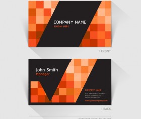 Excellent modern business card vector material 10