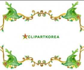 Exquisite xmas lace ornaments vector set 04