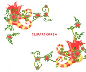 Exquisite xmas lace ornaments vector set 11