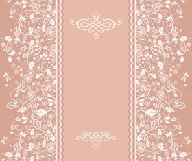 Floral decor patterns background vector 01