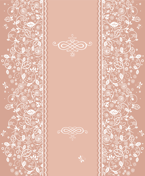 Floral decor patterns background vector 01