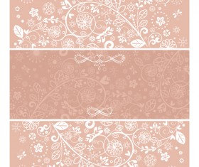 Floral decor patterns background vector 02