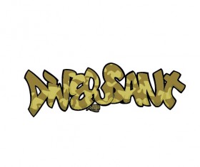 Funny graffiti alphabet design vector 18