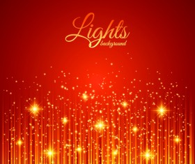 Golden glow red background vector material