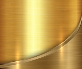 Golden metal textures vector background