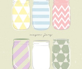 Hand drawn cute bottle vector