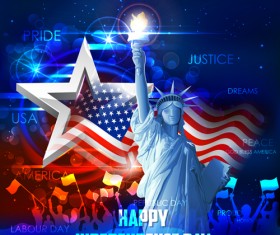 Happy independence day design vectors 04
