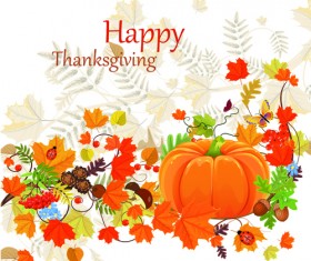 Happy thanksgiving background design vector 02