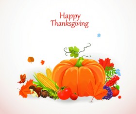 Happy thanksgiving background design vector 03