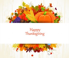 Happy thanksgiving background design vector 05
