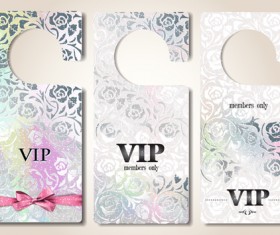 Luxury VIP tags vector material