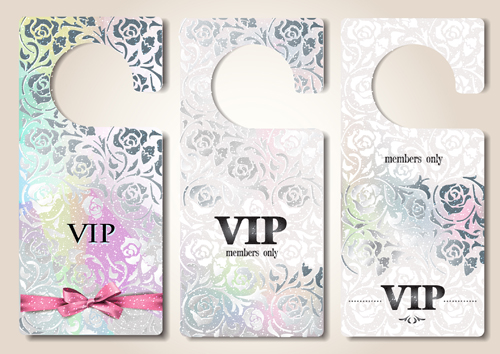 Luxury VIP tags vector material