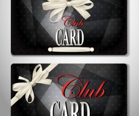 Luxury club cards design elements vector 01