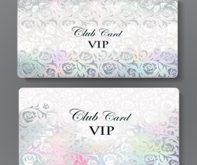 Luxury club cards design elements vector 04