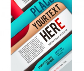 Modern abstract business template design vector