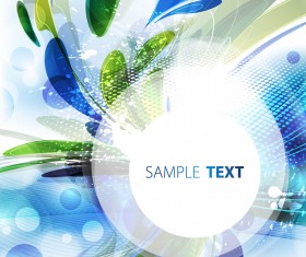 Modern abstract elements with grunge background vector