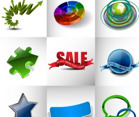 Modern business logos design art vector 06